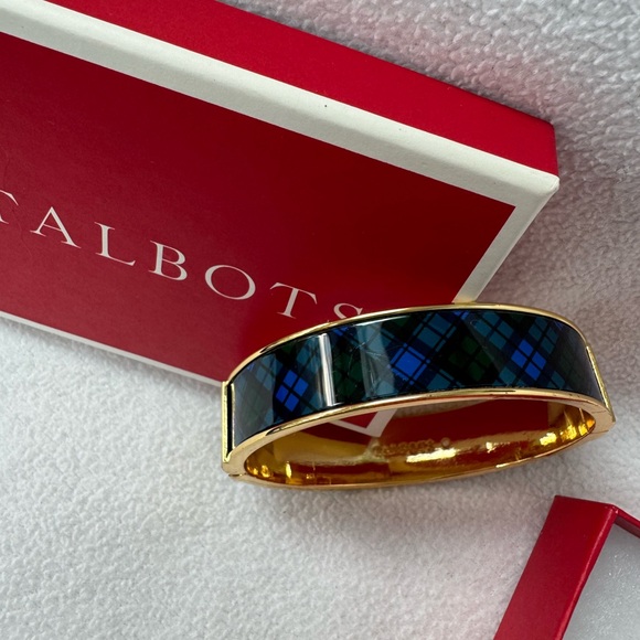 Talbots Navy & Green Tartan Bracelet - Picture 2 of 6
